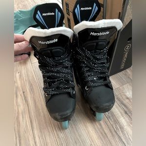 Marsblade O1 off-ice skates with flow motion (rocker) tech. Gently used!